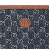GUCCI GG DENIM POUCH 672953 (30.5*21*1.5cm)